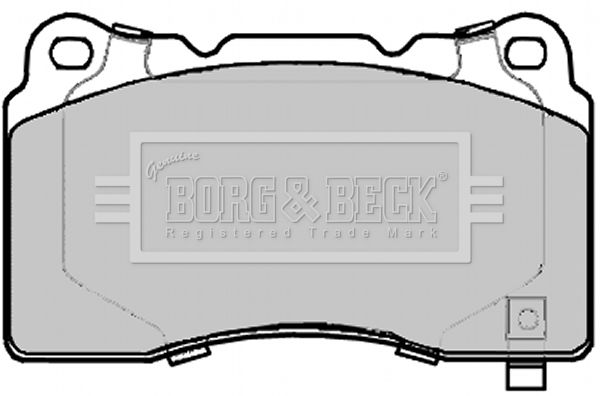 BORG & BECK Комплект тормозных колодок, дисковый тормоз BBP2290
